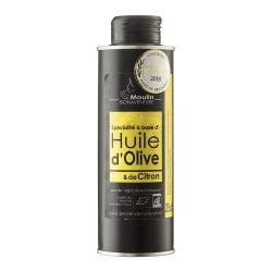 Moulin Bonaventure - økologisk ekstra jomfru olivenolie med citron - 250ml